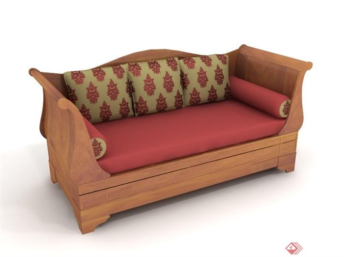 现代风格沙发设计3d模型(1)