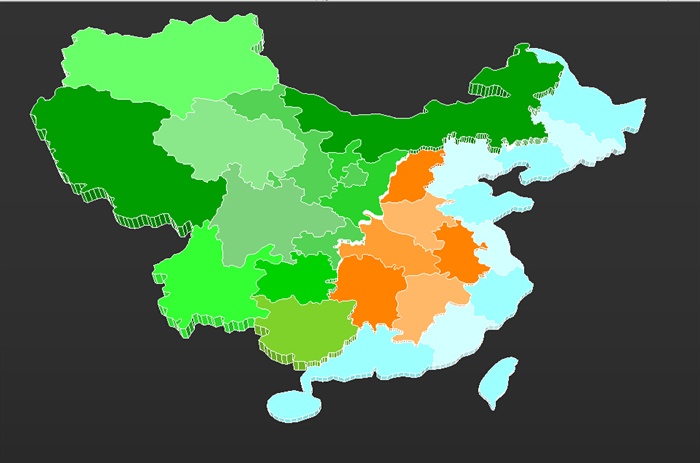 中国地图Sketchup(1)