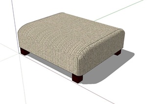 现代沙发坐凳设计SU(草图大师)模型