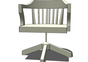 室内旋转椅子设计SU(草图大师)模型