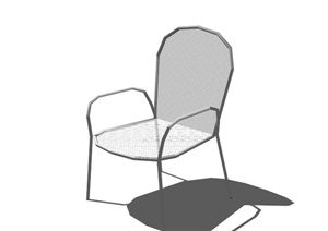 现代简约玻璃椅子设计SU(草图大师)模型