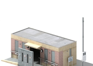 某地公共厕所建筑设计3DMAX模型