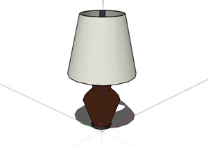 现代床头灯台灯设计SU(草图大师)模型