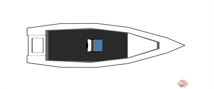 现代水上快艇设计SU模型(2)