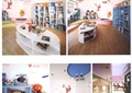 阅读室,儿童图书馆,书柜,木地板