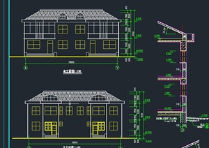 两层办公建筑设计CAD施工图