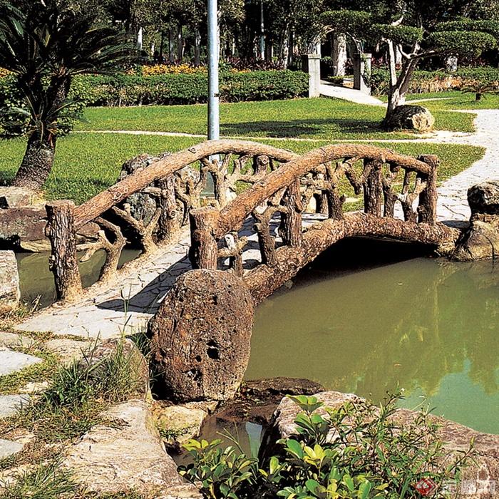 园桥拱桥,拱桥设计,栏杆围栏,水池景观
