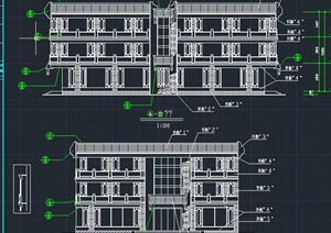 多层古典中式商业建筑设计CAD施工图