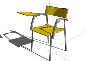 现代黄色椅子设计SU(草图大师)模型