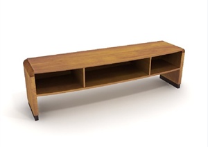 某现代风格矮桌柜设计3d模型