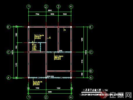 三层现代自建房带车库别墅（CAD施工图+效果图）(2)