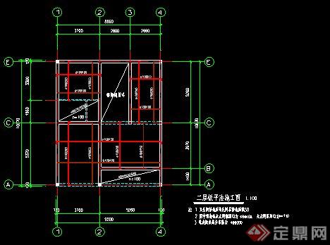 三层现代自建房带车库别墅（CAD施工图+效果图）(3)