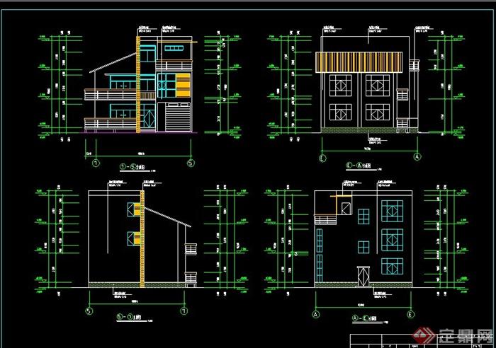 三层住宅建筑设计CAD施工图(1)