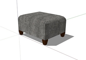 现代风格沙发坐凳设计SU(草图大师)模型