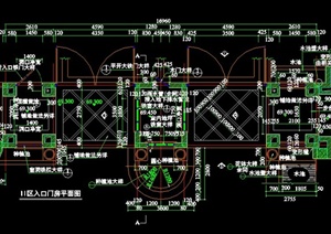 小区设计大门设计CAD详图