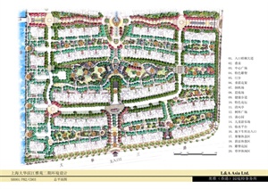 多层高层住宅小区景观设计规划彩平图合集