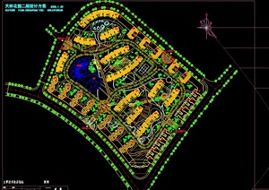 某住宅小区二期景观规划图纸设计