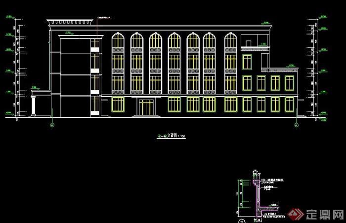 某欧式食堂全套建筑施工图(2)