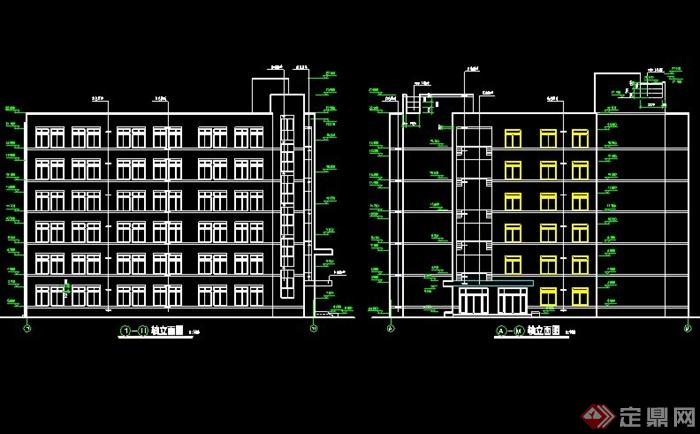 现代六层医学院教学楼建筑施工图(4)