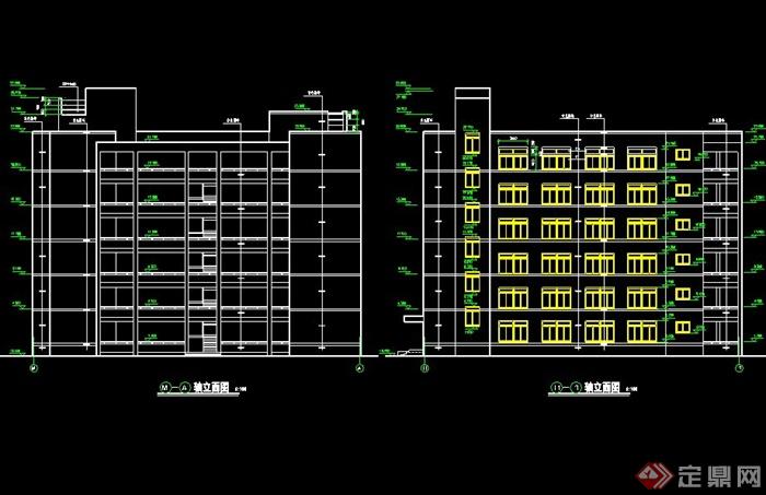 现代六层医学院教学楼建筑施工图(5)