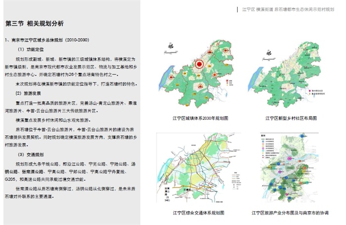 南京某生态休闲示范村规划方案高清文本