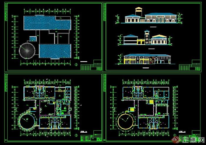 幼儿园建筑设计CAD方案图(5)