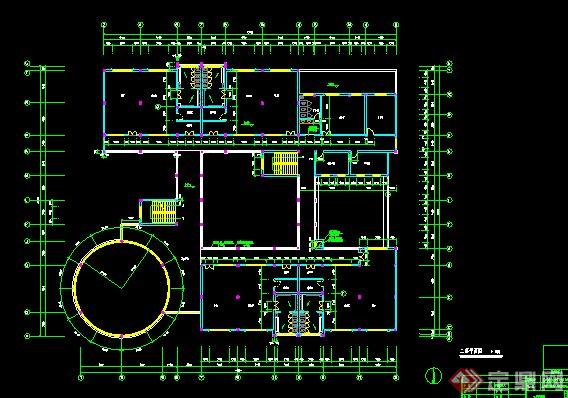 幼儿园建筑设计CAD方案图(4)