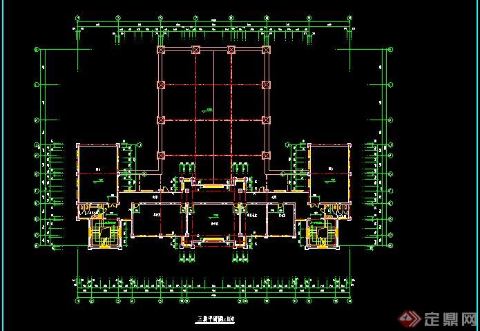 圣经学校建筑CAD方案图(3)