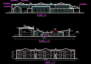 某现代幼儿园建筑设计cad方案图