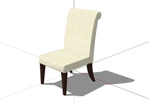 现代简约风格餐厅椅子设计SU(草图大师)模型
