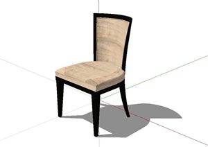某现代室内装饰椅子设计SU(草图大师)模型