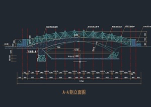 园林景观石拱桥设计CAD详图
