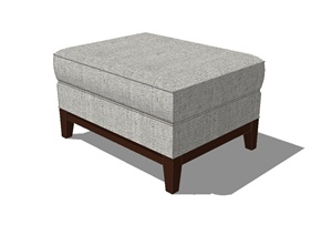 某现代风格沙发坐凳设计SU(草图大师)模型