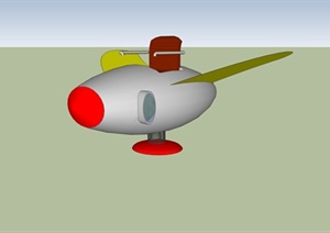 飞机弹簧座椅设计SU(草图大师)模型