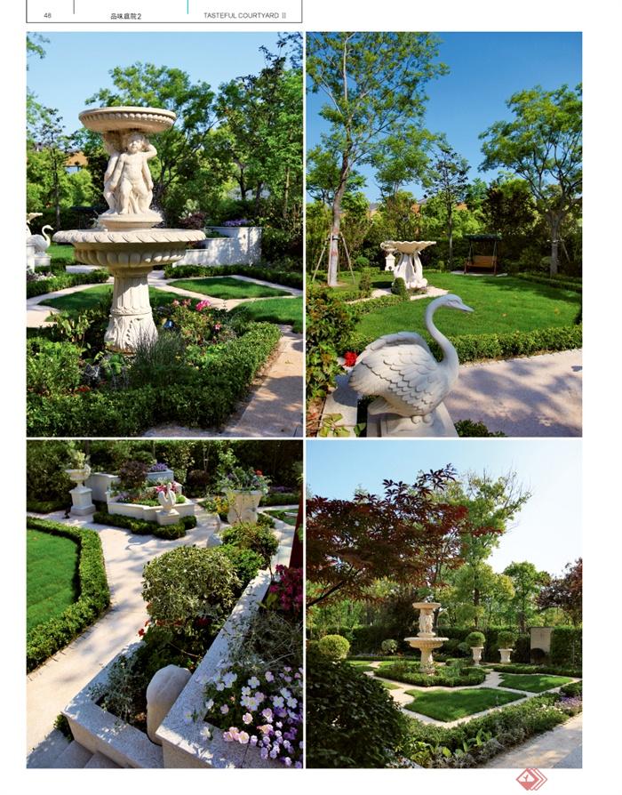 庭院,庭院景观,庭院花园,雕塑小品
