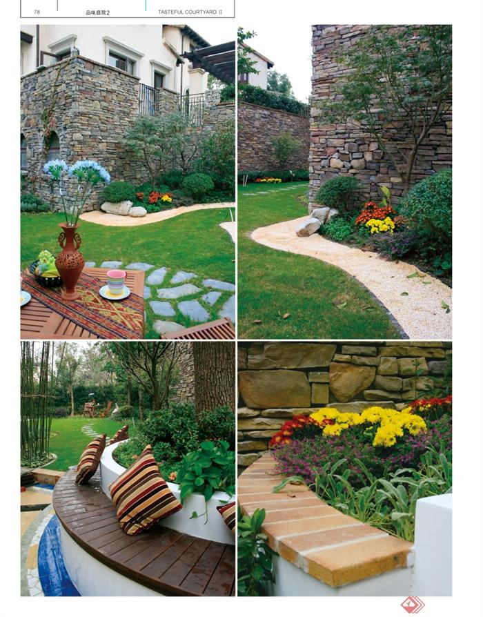 庭院,庭院景观,庭院花园,树池,树池坐凳,矮墙坐凳