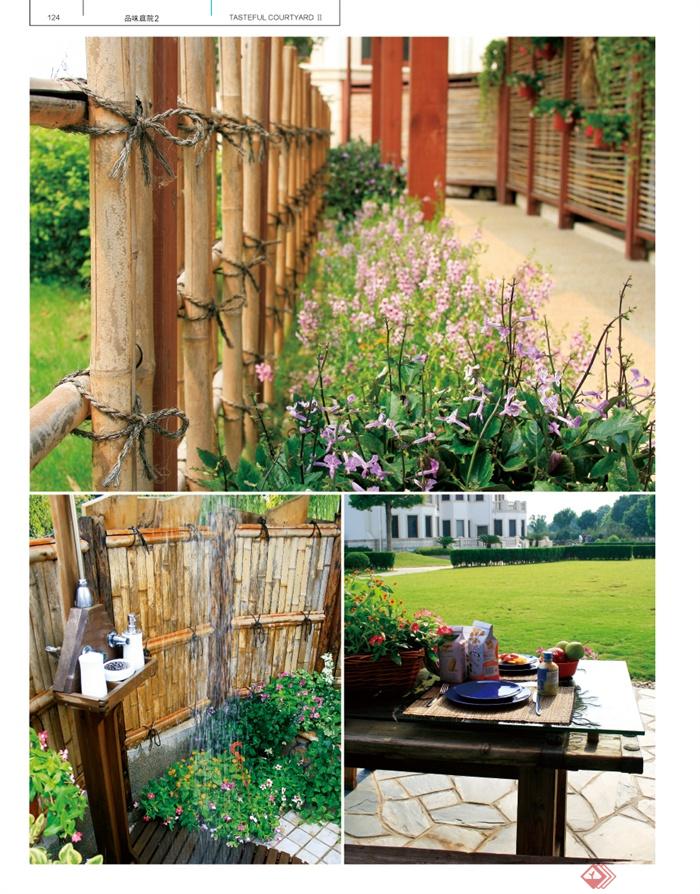 庭院景观,庭院设计,栏杆围栏,草坪景观