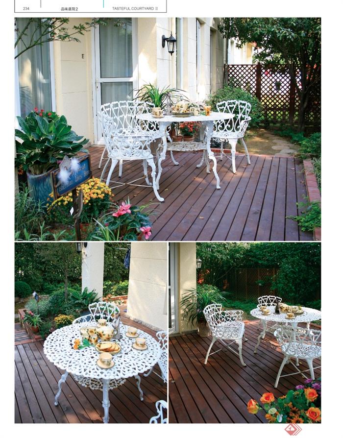 庭院,庭院景观,庭院花园,桌椅