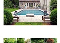 别墅庭院,露天泳池,庭院,庭院景观