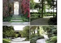 庭院花园,庭院景观,汀步,廊架,园路