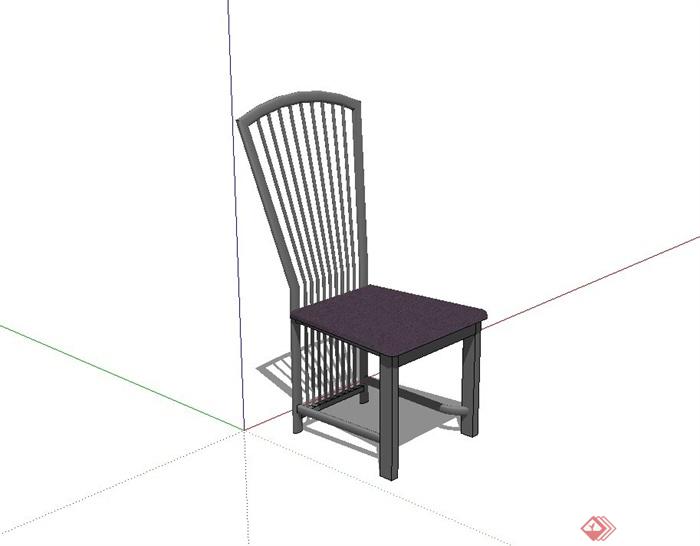 某现代风格餐厅椅设计su模型(2)