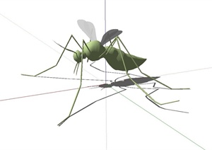 单个蚊子设计SU(草图大师)模型