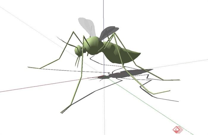 单个蚊子设计su模型(1)