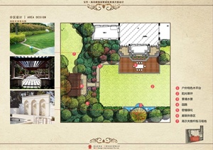某现代别墅庭院景观设计全套详细施工图