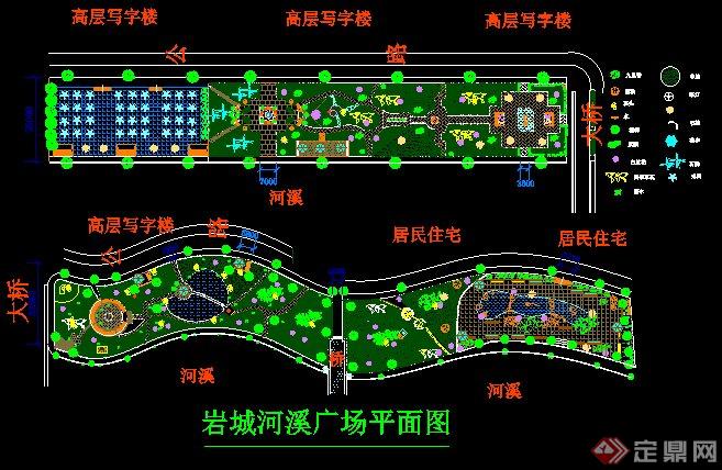 现代驳岸广场景观设计图（CAD图纸）(1)