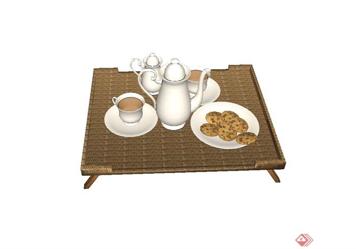 欧式茶具设计SU模型(3)