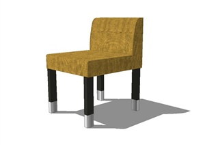 现代风格是室内椅子设计SU(草图大师)模型