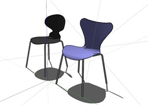 两个国外创意椅子设计SU(草图大师)模型