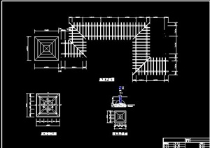 现代木廊架设计CAD全套施工图