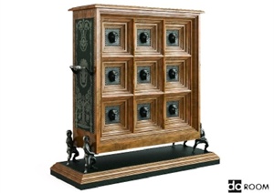 某欧式古典柜子设计3d模型